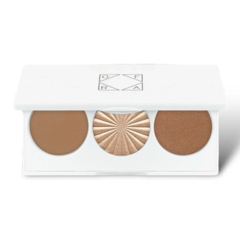 OFRA FACE IT Medium Midi Trio Makeup Palette Highlight, Bronze, Contour